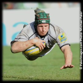 Harlequins v Leicester Tigers Thomas Waldrom try